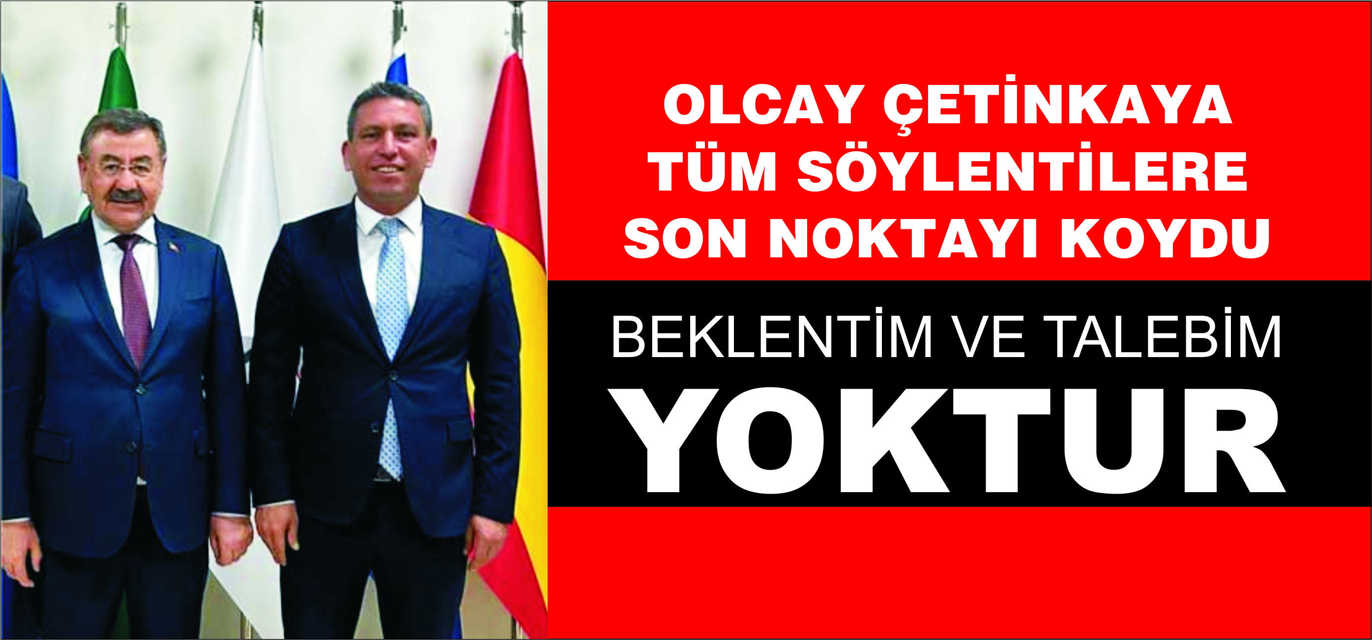 OLCAY ÇETİNKAYA   TÜM SÖYLENTİLERE SON NOKTAYI KOYDU