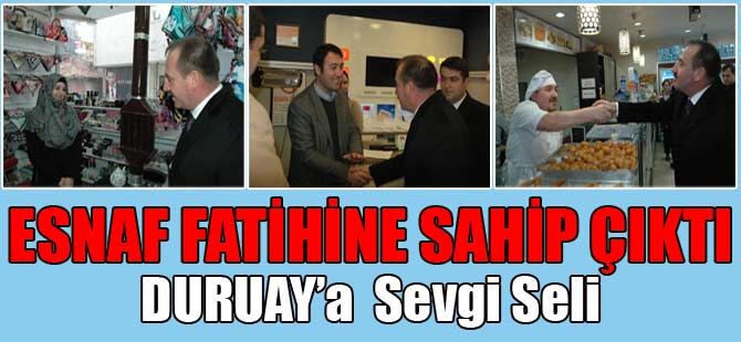 ESNAF FATİHİNE SAHİP ÇIKTI