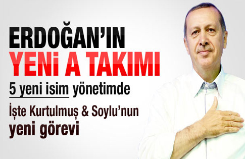 Ak Parti A takımında görev dağılımı