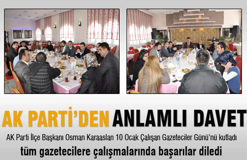 AK Partiden anlamlı davet