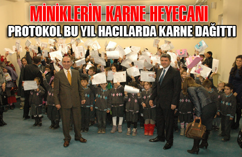 Hacılarda karne heyecanı