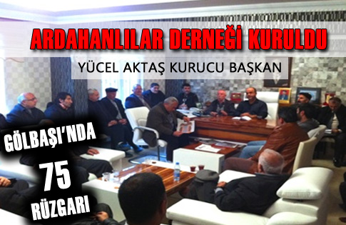 ARDAHANLILAR DERNEĞİ KURULDU