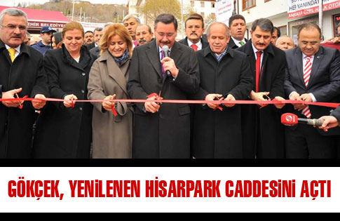 Hisarpark caddesi açıldı