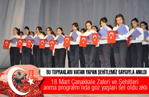 BU TOPRAKLARI VATAN YAPAN ŞEHİTLEMİZ SAYGIYLA ANILDI