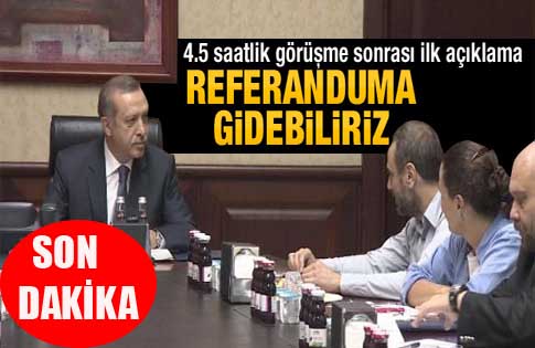 Erdoğan ve Gezi Parkı heyeti görüşmesi sona erdi