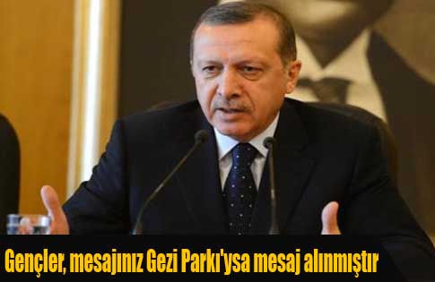 Gençler, mesajınız Gezi Parkıysa mesaj alınmıştır