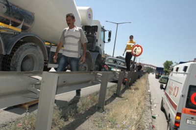 Konya Yolunda Trafik Kazası !