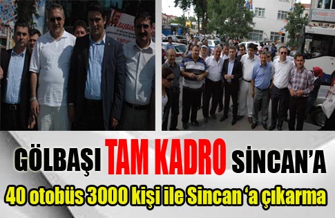 Ak Parti Gölbaşı Teşkilatı Mitinge Hazır !