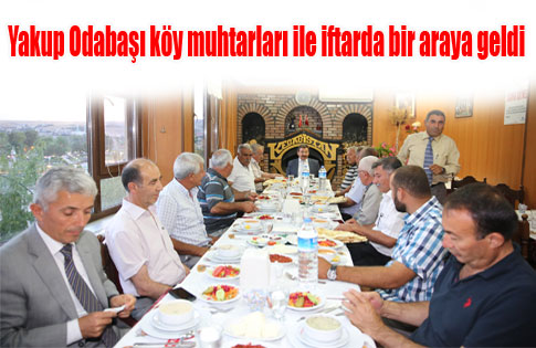 Köy muhtarları ile iftar