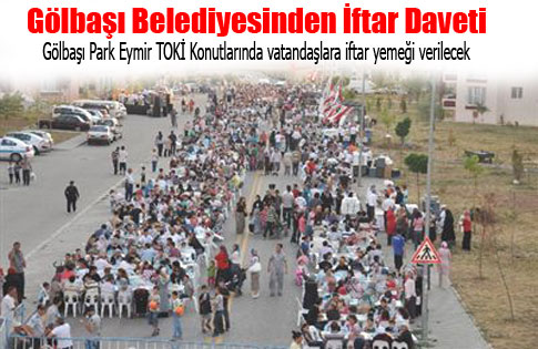 Gölbaşı Belediyesinden İftar Daveti