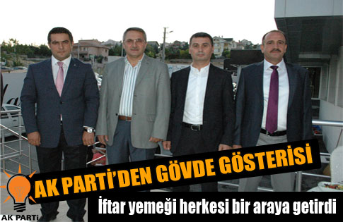 AK PARTİDEN GÖVDE GÖSTERİSİ