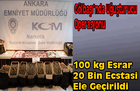 Gölbaşında Uğuşturucu Operasyonu