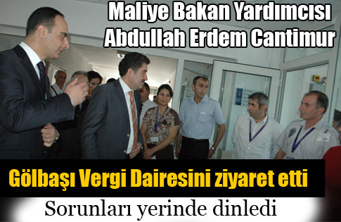 Maliye Bakan Yardımcısından Ziyaret