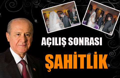 Bahçeli nikah şahitliği yaptı