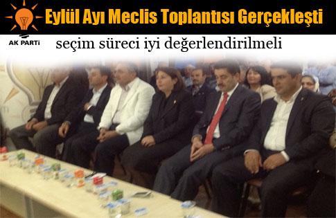 AK Parti Gölbaşı İlçe Teşkilatı Eylül Ayı Danışma Meclisi Toplantısını Gerçekleştirdi