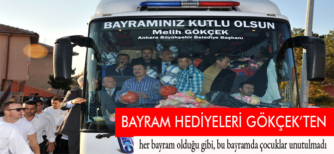 BAŞKENTLİ ÇOCUKLARIN BAYRAM HEDİYESİ YİNE BAŞKAN GÖKÇEK'TEN