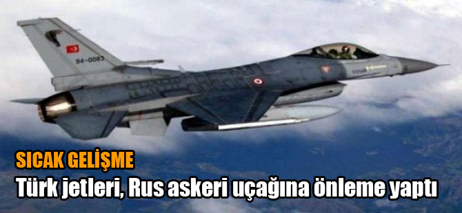 F-16'lar Karadeniz Açıklarında Rus Askeri Uçağını Önledi