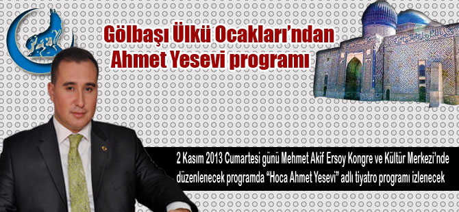 Gölbaşı Ülkü Ocakları’ndan Ahmet Yesevi programı