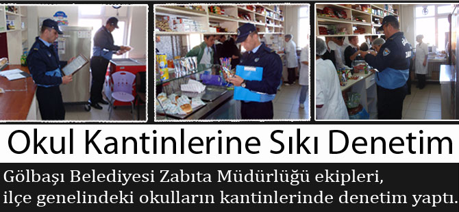 Okul kantinlerine sıkı denetim