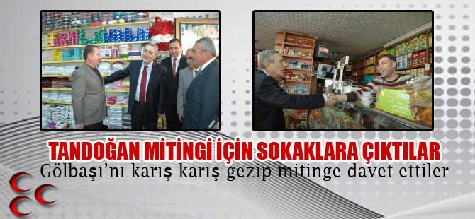 MHP'den Milli Değerleri Koru ve Yaşat Mitingine Davet gezisi.