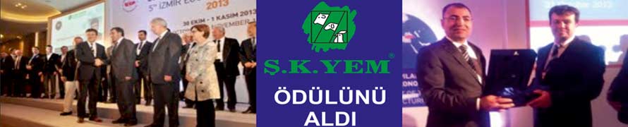 Ş.K. Yem Sanayi ve Ticaret A.Ş. Yönetim Kurulu Başkanı Şakir Çetin, ödülünü aldı.