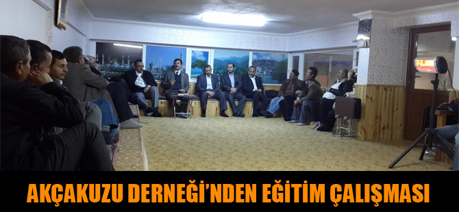 Akçakuzu Derneği'nden Eğitim Çalışması