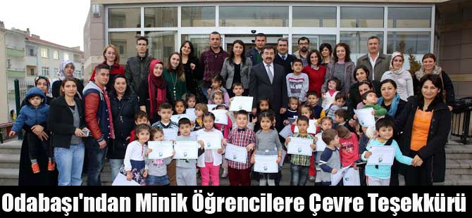 Odabaşı'ndan minik öğrencilere çevre teşekkürü