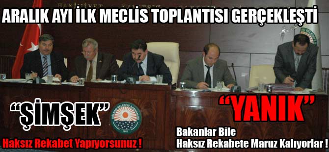 ARALIK AYI MECLİS TOPLANTISI GERÇEKLEŞTİ