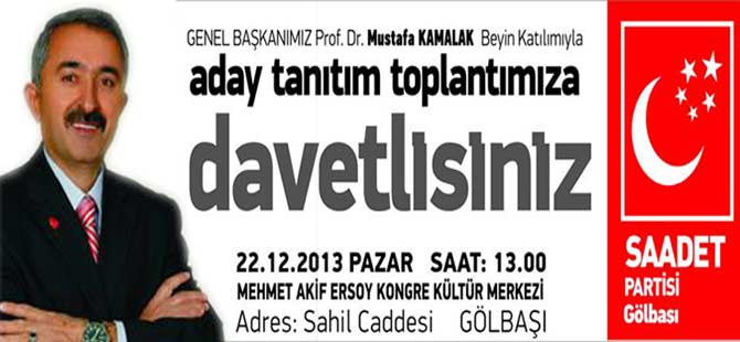 DAVETLİMİZSİNİZ