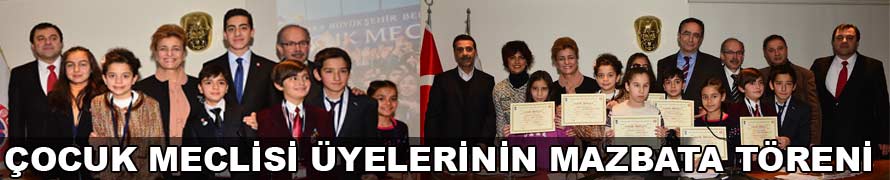 ÇOCUK MECLİSİ ÜYELERİNİN MAZBATA TÖRENİ