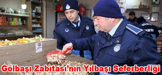 Gölbaşı zabıtasının yılbaşı seferberliği