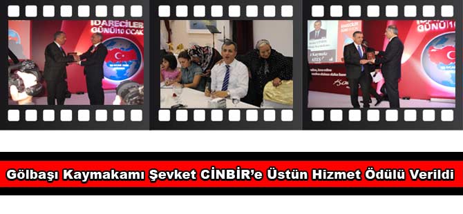 Kaymakam Cinbir'e Üstün Hizmet Ödülü