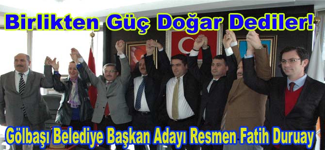 Gölbvaşı Adayı Resmen Duruay