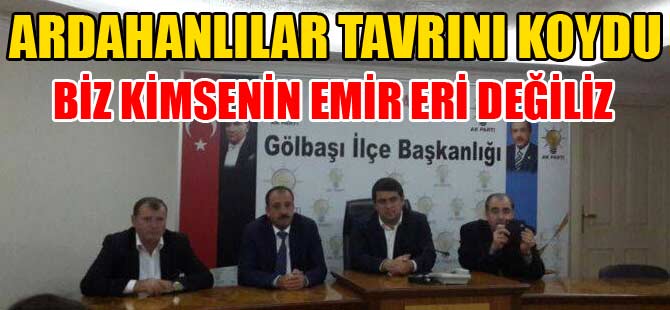 BİZ KİMSENİN EMİR ERİ DEĞİLİZ!