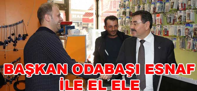 Odabaşı, esnaf ziyaretlerini sürdürüyor