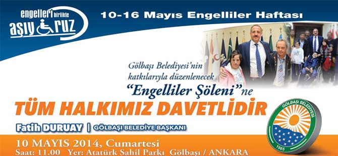 Gölbaşı Belediyesinden engelliler şöleni