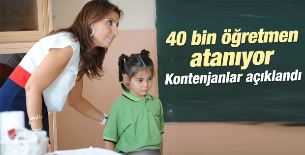 40 bin öğretmen ataması kontenjanları açıklandı