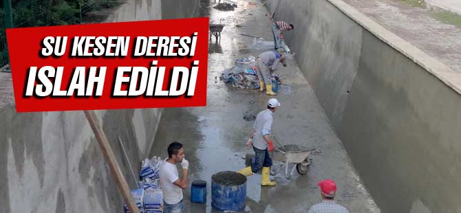 Su Kesen Deresi Islah Edildi