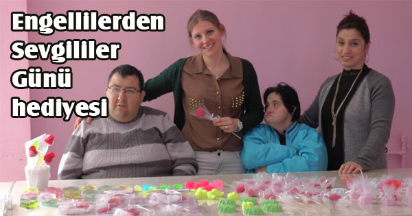 Engellilerden Sevgililer Günü hediyesi