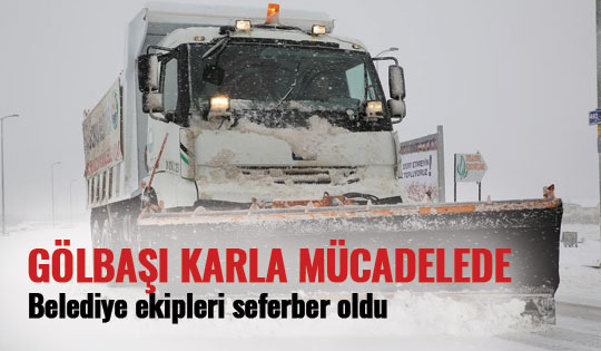 Gölbaşı Belediyesi Karla Mücadele Ediyor