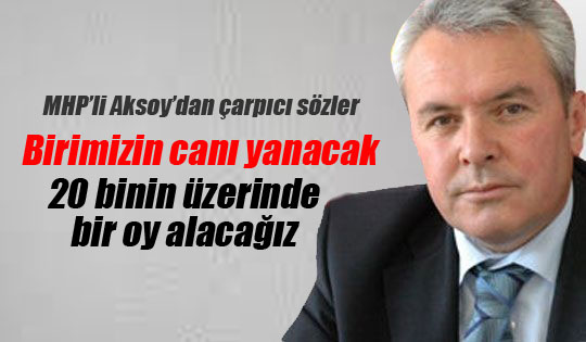 Aksoy: Birimizin canı yanacak ama..