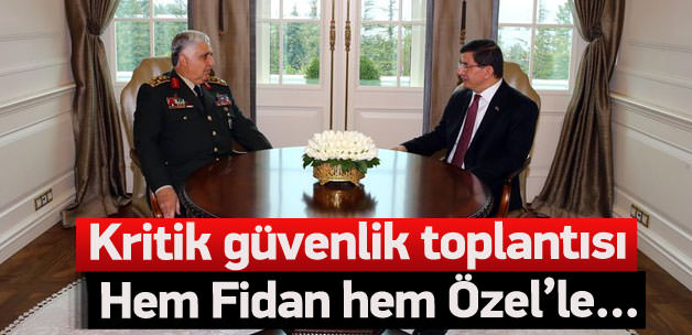 Davutoğlu'ndan özel güvenlik toplantısı