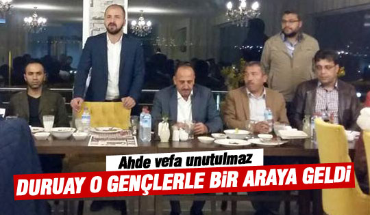 Duruay'dan gençlere ahde vefa