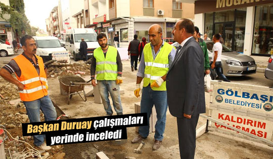 Başkan Duruay Çalışmaları Yerinde İnceledi