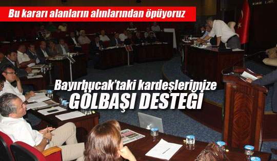 Gölbaşı Belediye meclisinden anlamlı karar