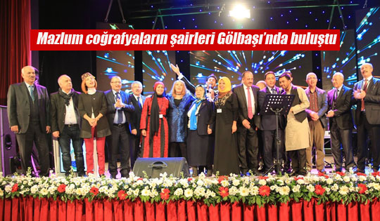 Mazlum coğrafyaların şairleri ‘Sevgi Şehri’ Gölbaşı’nda buluştu