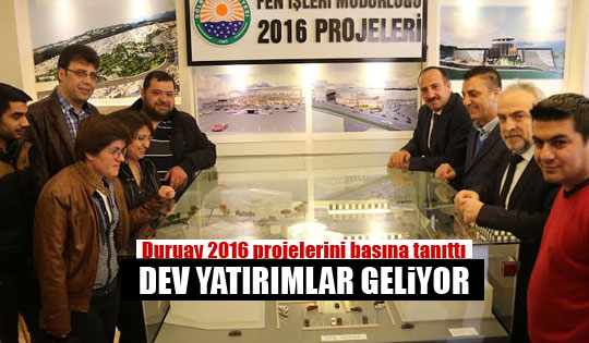 Duruay 2016 projelerini basına tanıttı