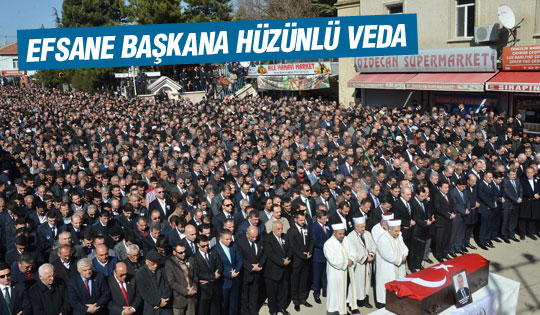 Efsane başkana hüzünlü veda