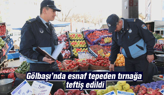 Gölbaşı’nda  Kaliteli ve Düzenli Hizmet İçin Denetimler Sıklaştırıldı