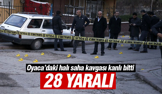 Oyaca'da halı saha kavgası: 28 yaralı